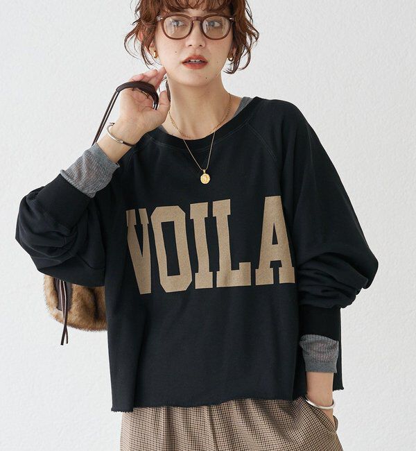  「【Yossshiiii企画】ワイドロゴカットオフスエット」|Tシャツ・カットソー|ブラック