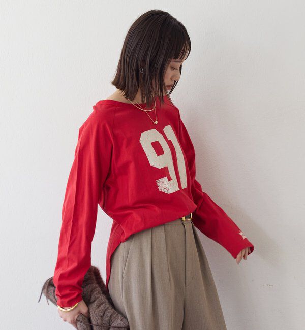  「【ロゴがキャッチー】Ninety-One ロンTee」|Tシャツ・カットソー|