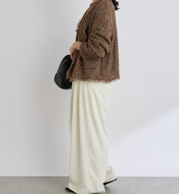  「【品のある着こなしに】リンクスツイードカーデ」|カーディガン|