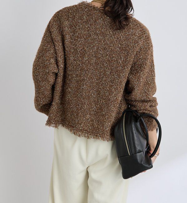  「【品のある着こなしに】リンクスツイードカーデ」|カーディガン|