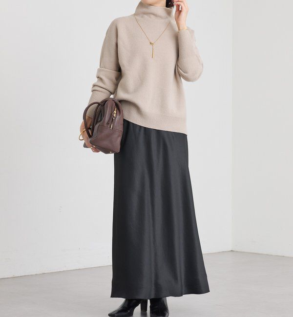  「【5色展開/万能トップス】ウール100NEWボトルネックニット」|ニット・セーター|