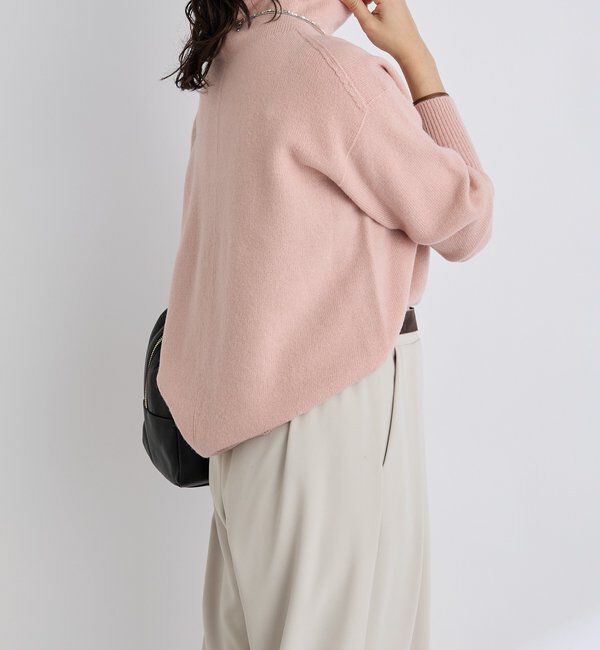  「【5色展開/万能トップス】ウール100NEWボトルネックニット」|ニット・セーター|