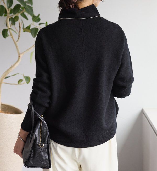  「【5色展開/万能トップス】ウール100NEWボトルネックニット」|ニット・セーター|