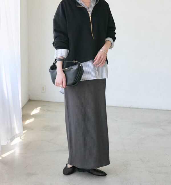  「【新色追加/抜け感◎】ハーフZIPスウェット」|Tシャツ・カットソー|