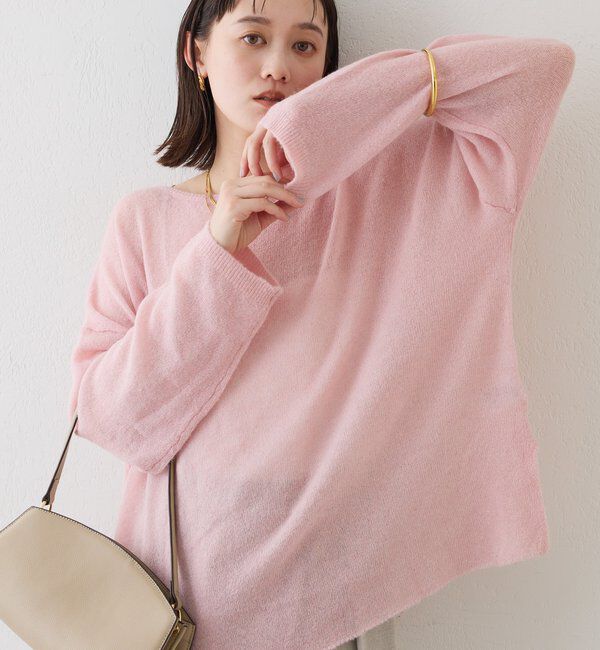  「【リニューアル】2wayスパングルシアーニット」|ニット・セーター|