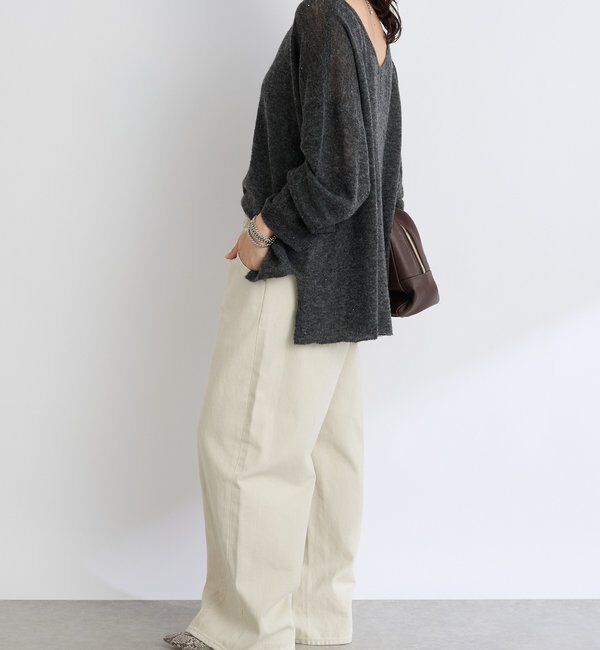  「【リニューアル】2wayスパングルシアーニット」|ニット・セーター|