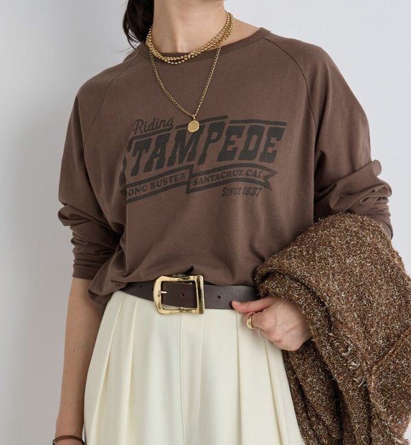  「【ヴィンテージライクな着こなしに】ヴィンテージロゴTee」|Tシャツ・カットソー|モカ