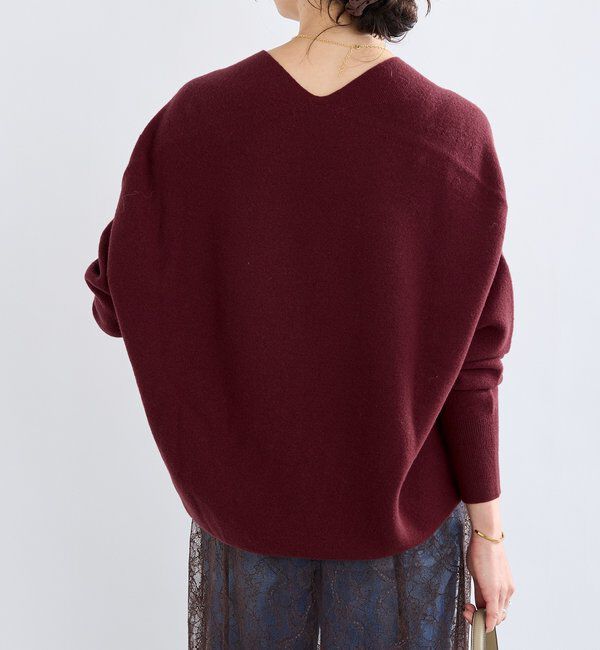  「【リバイバル/新色追加/7色展開】ウール100NEWバックボリュームニット」|ニット・セーター|