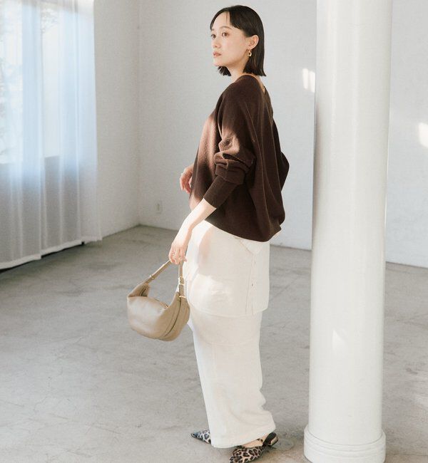  「【リバイバル/新色追加/7色展開】ウール100NEWバックボリュームニット」|ニット・セーター|