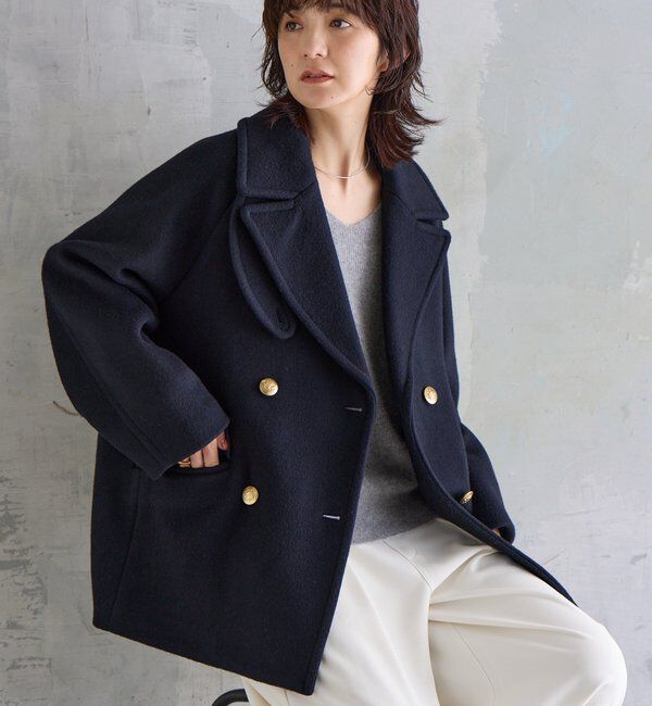  「【リバイバル/新色追加】ラグランPコート」|ピーコート|