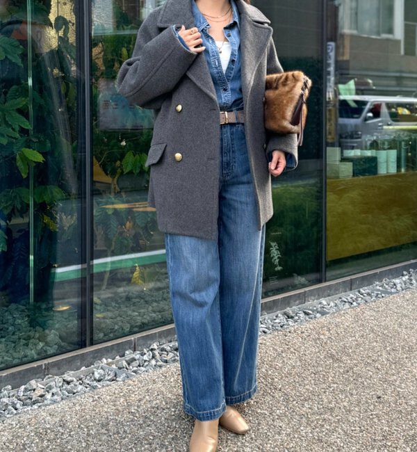  「【リバイバル/新色追加】ラグランPコート」|ピーコート|