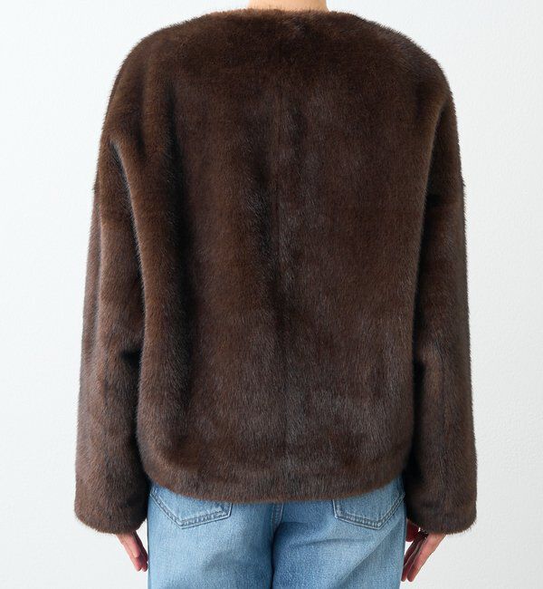  「【シーズンムード高まる】ミンクライクショートコート」|その他|