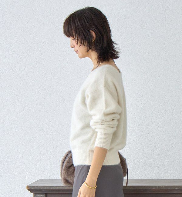  「【最高気温5度の寒い日に！/リバイバル】ファーヤーン2WAYニット」|ニット・セーター|