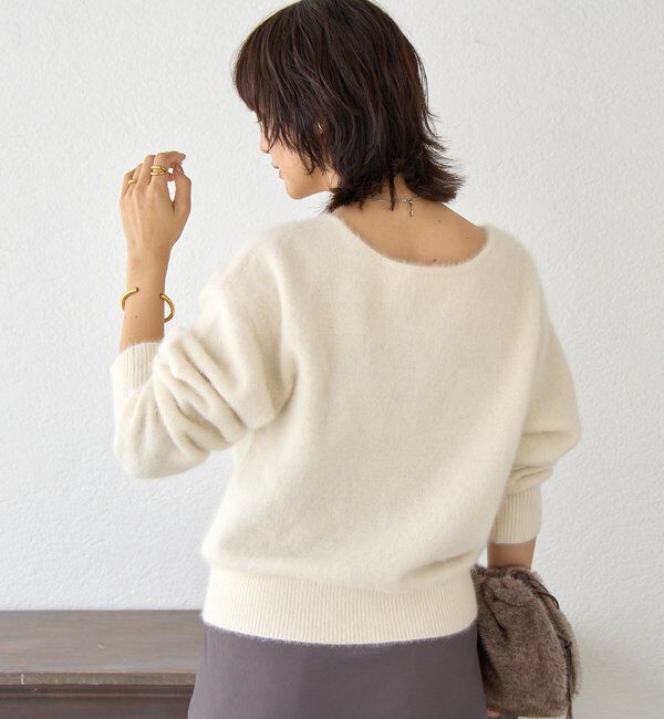  「【最高気温5度の寒い日に！/リバイバル】ファーヤーン2WAYニット」|ニット・セーター|