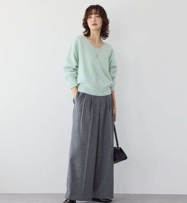  「【最高気温5度の寒い日に！/リバイバル】ファーヤーン2WAYニット」|ニット・セーター|