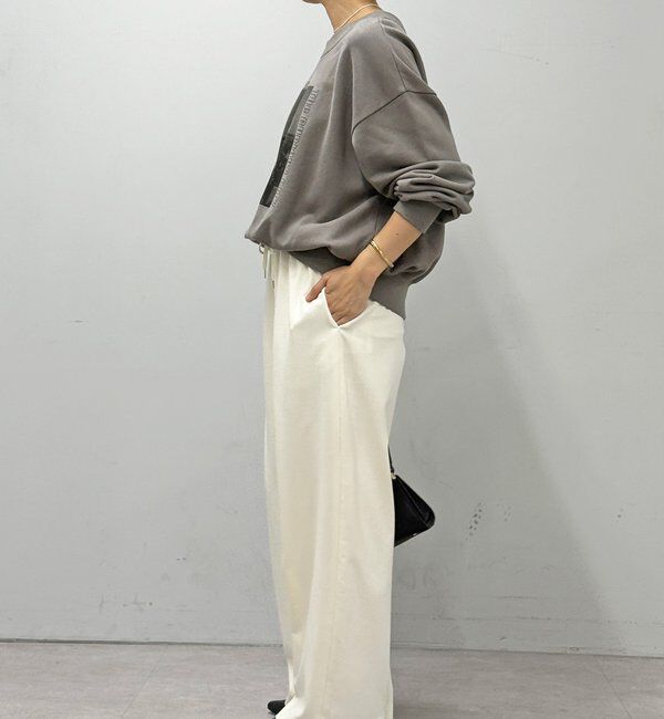  「【真冬まで暖か】両面起毛イージーストレートパンツ」|チノ|