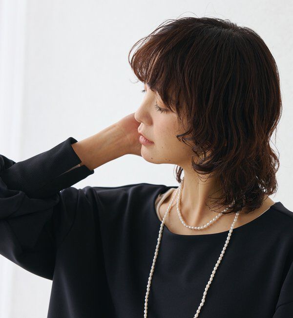  「【アレンジ自在】120cmパール&times;SV925ネックレス」|ブローチ・コサージュ|