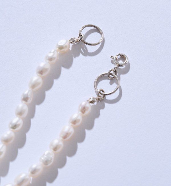  「【アレンジ自在】120cmパール&times;SV925ネックレス」|ブローチ・コサージュ|