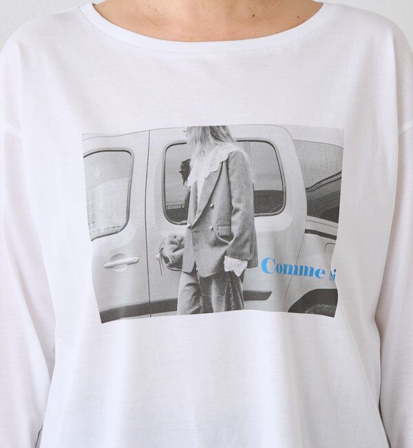  「【インナーとしても◎】PHOTO long Tee」|Tシャツ・カットソー|
