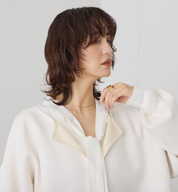  「【オンオフ使える】ナロータイブラウス」|シャツ・ブラウス|