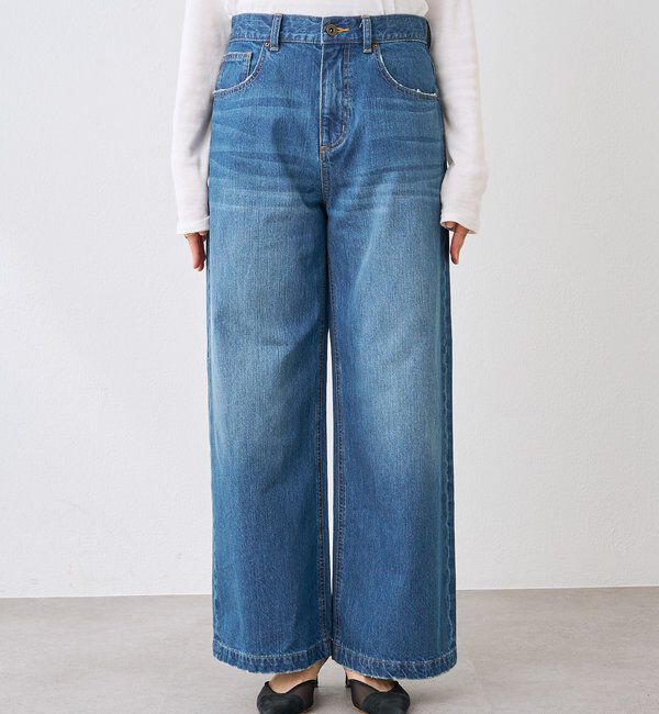  「【こなれ感抜群】ルーズフレアデニム」|デニム|