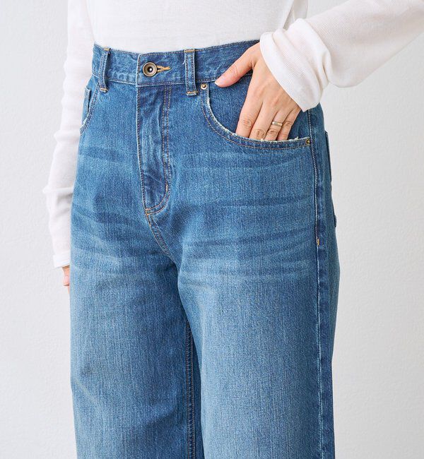  「【こなれ感抜群】ルーズフレアデニム」|デニム|