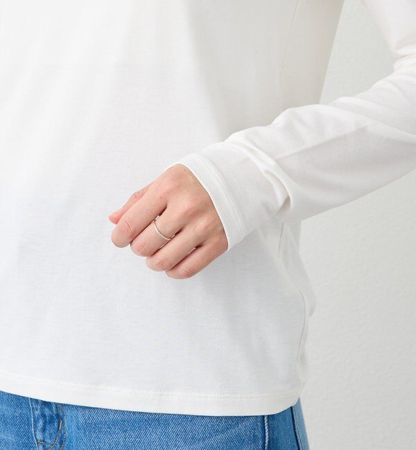  「【ニットのインナーにも】スクエアネックカットソー」|Tシャツ・カットソー|