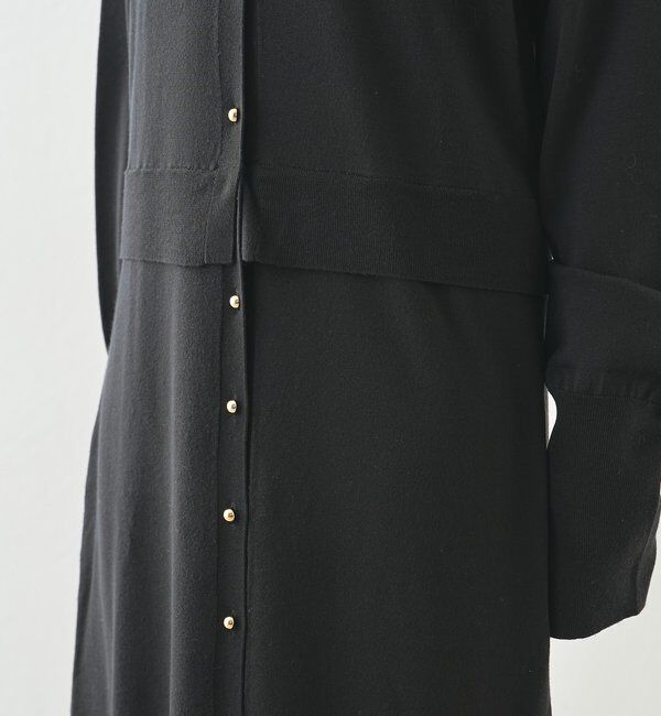  「【羽織としても使える】レイヤードニットワンピース」|ワンピース|