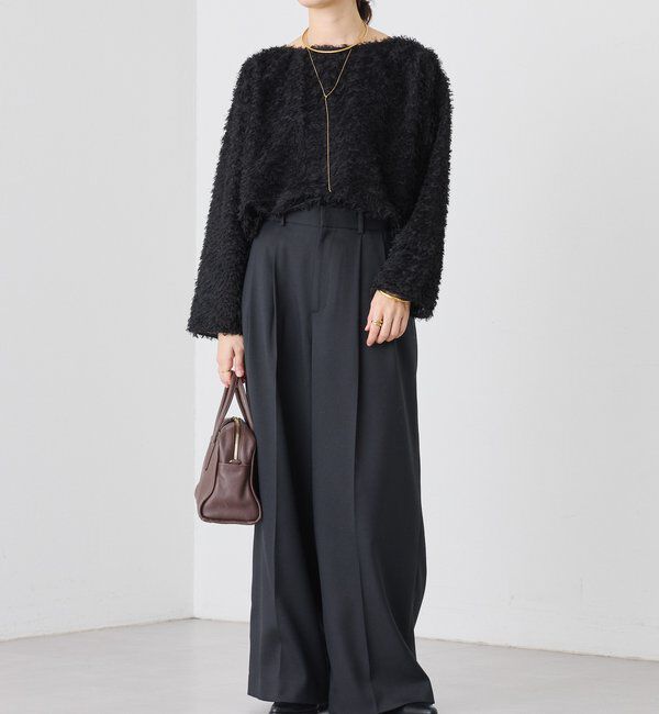  「【オケージョンにも】フェザージャガードブラウス」|シャツ・ブラウス|