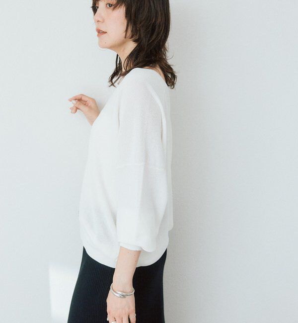  「【華やかな煌めき】ペーパースパングルニット」|ニット・セーター|