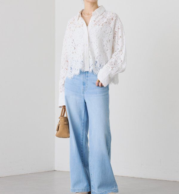  「【RIMH（リムエイチ）】クリーンワイドデニム」|デニム|