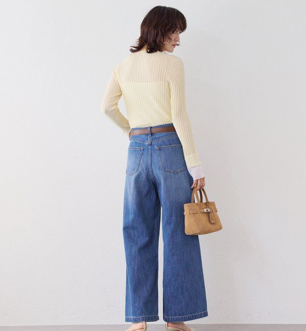  「【RIMH（リムエイチ）】クリーンワイドデニム」|デニム|