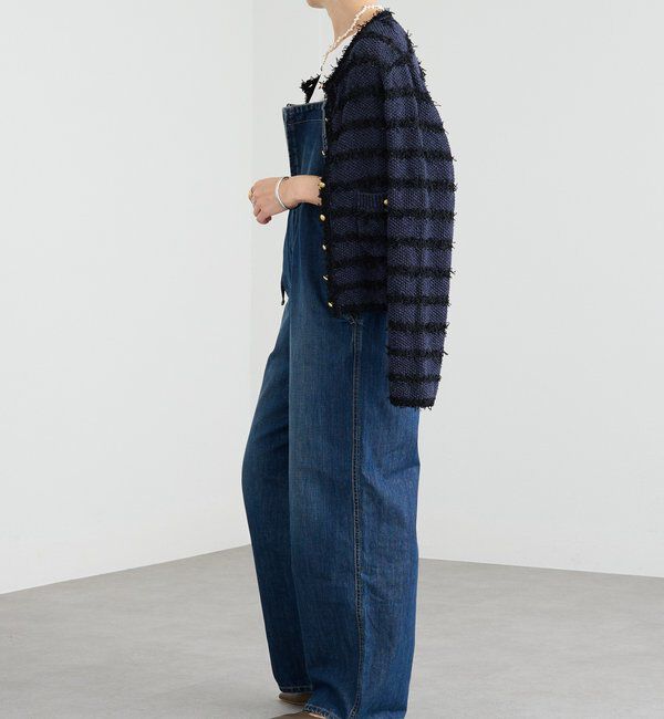  「【上品見え】ツイードショートカーディガン」|カーディガン|