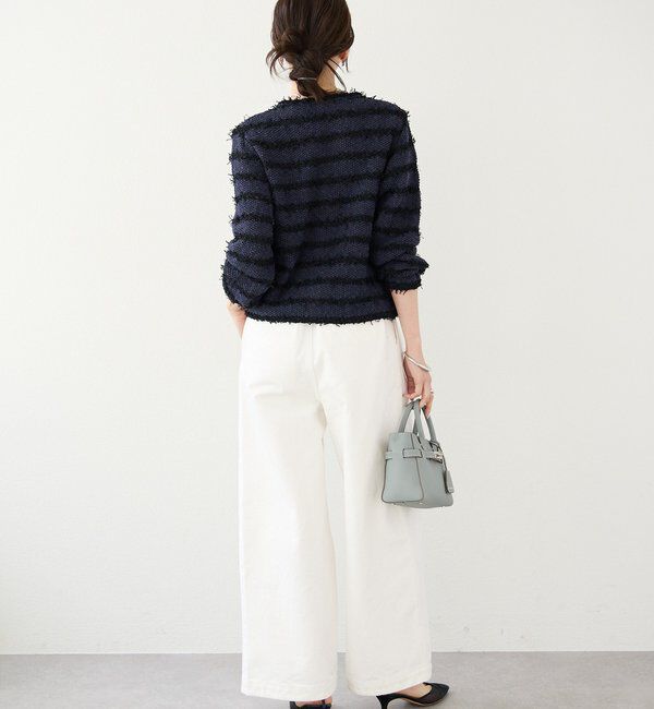  「【上品見え】ツイードショートカーディガン」|カーディガン|