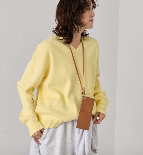  「【A・MONN(アモン)】Vネックニットプルオーバー」|ニット・セーター|