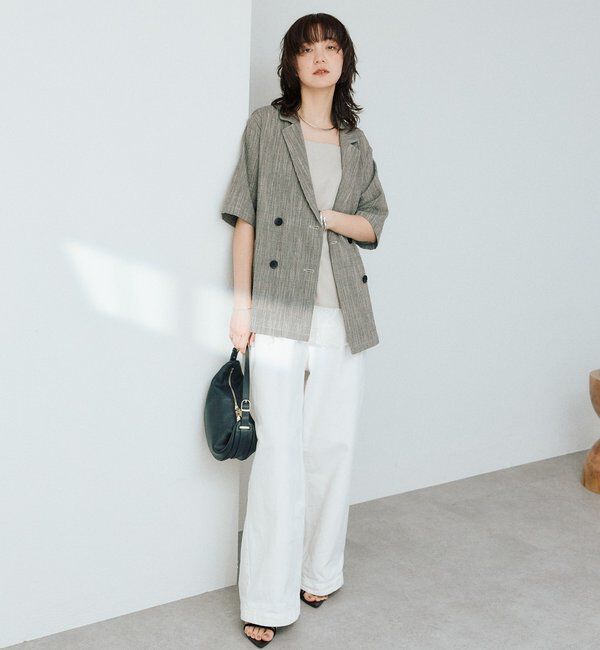  「【A・MONN(アモン)】ホワイトデニムパンツ」|デニム|