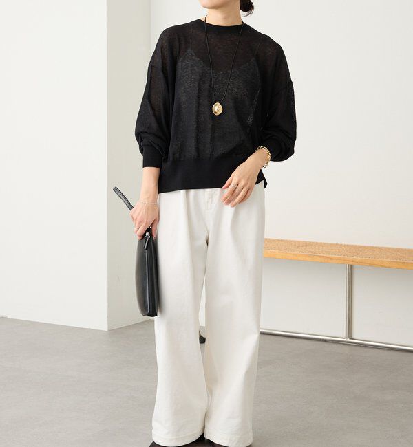  「【A・MONN(アモン)】ホワイトデニムパンツ」|デニム|