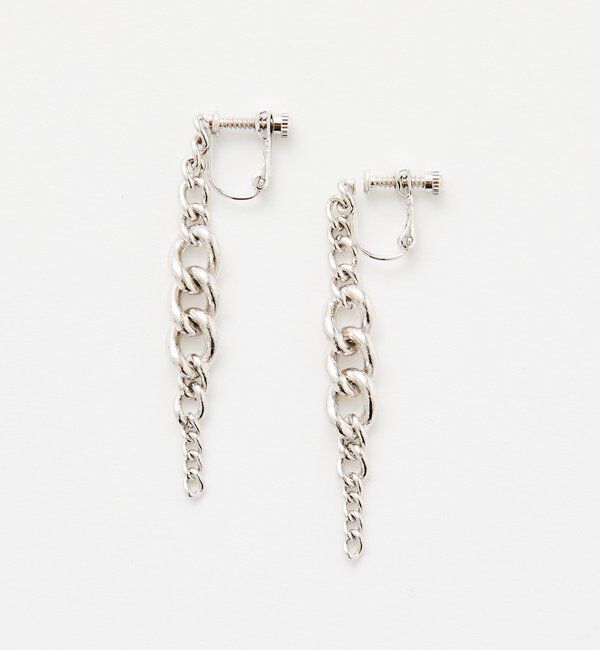  「【存在感抜群】チェーンイヤリング」|ブローチ・コサージュ|