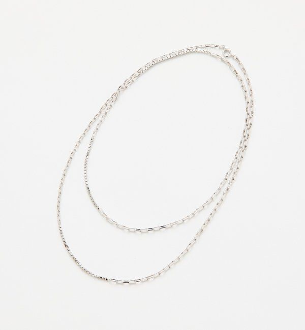  「【アレンジ自在】コンビチェーンマルチネックレス」|ブローチ・コサージュ|