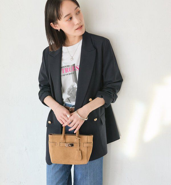  「【オンオフ使える】ドライギャバピークドラペルジャケット」|テーラードジャケット|