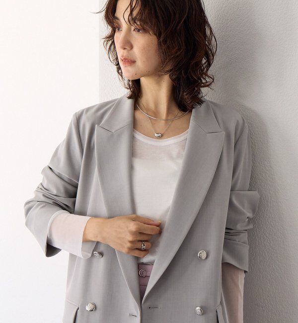  「【レイヤードに最適】チュールキリカエカットソー」|Tシャツ・カットソー|