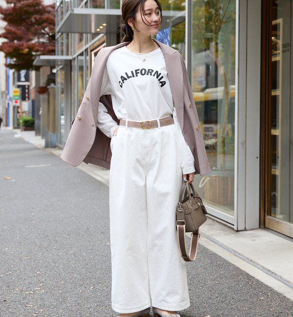  「【着るだけでサマになる】CALIFORNIAロンTee」|Tシャツ・カットソー|