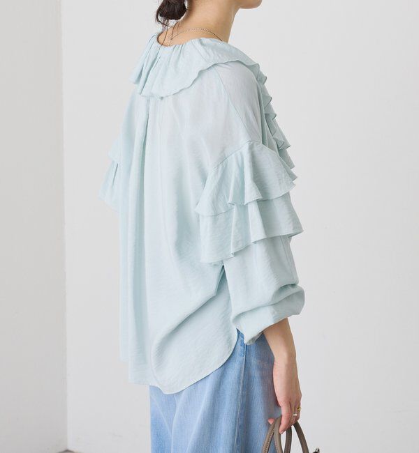  「【着映え】フリルディテールブラウス」|シャツ・ブラウス|