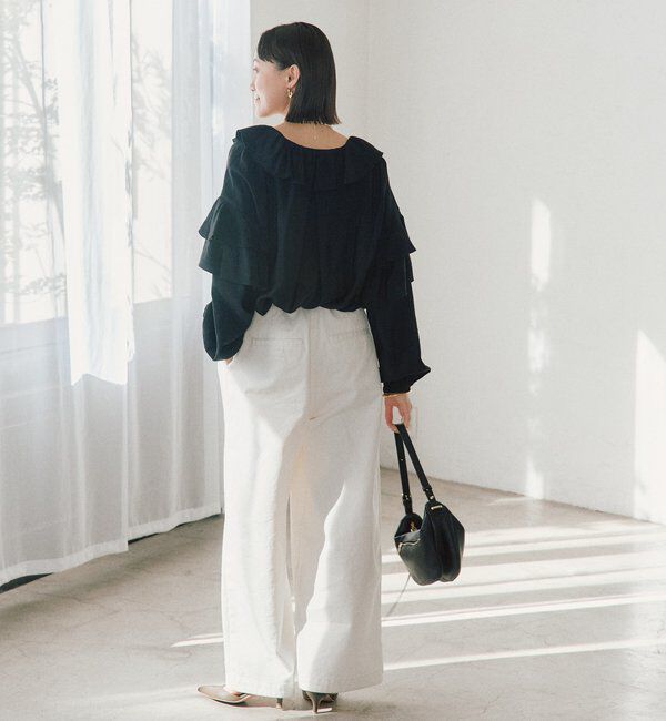  「【着映え】フリルディテールブラウス」|シャツ・ブラウス|