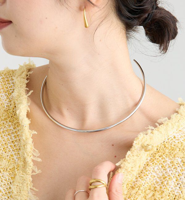  「【R.good（アールドットグッド）】ラウンドチョーカー」|ネックレス|シルバー