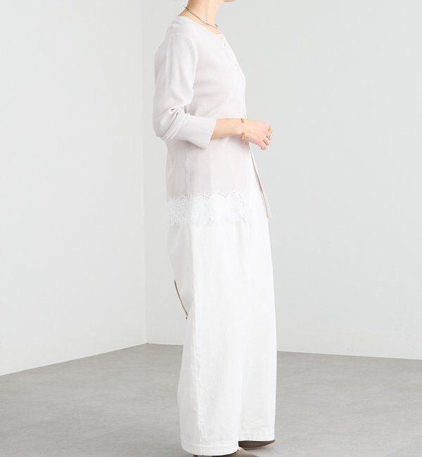  「【鮮度抜群】レーストリムカーディガン」|カーディガン|