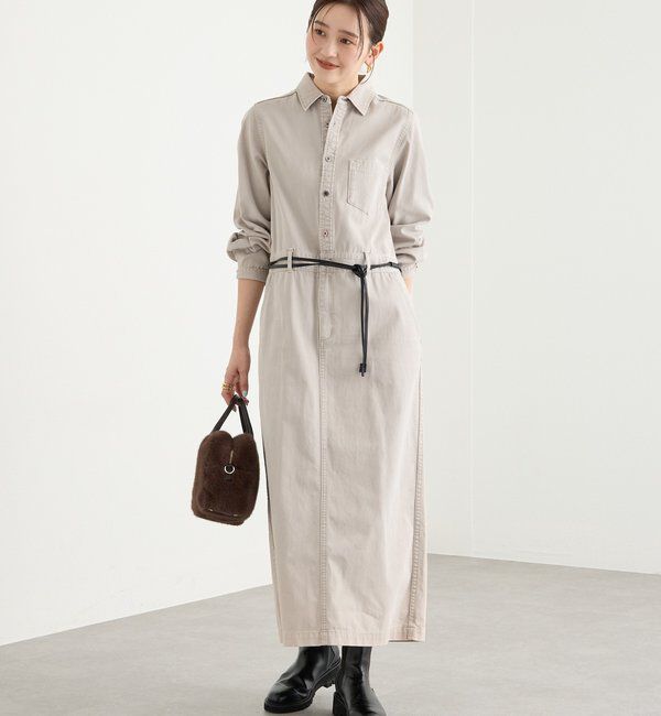  「【ウエストのアクセントに】レザーコードベルト」|ベルト|