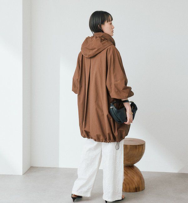  「【花粉ガード・撥水加工・UVカット機能】ドルマンフーディライトコート」|その他|