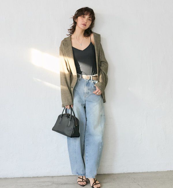  「【トレンド感ある着こなしに】ソフトバレルデニム」|デニム|