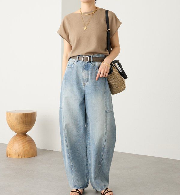  「【トレンド感ある着こなしに】ソフトバレルデニム」|デニム|